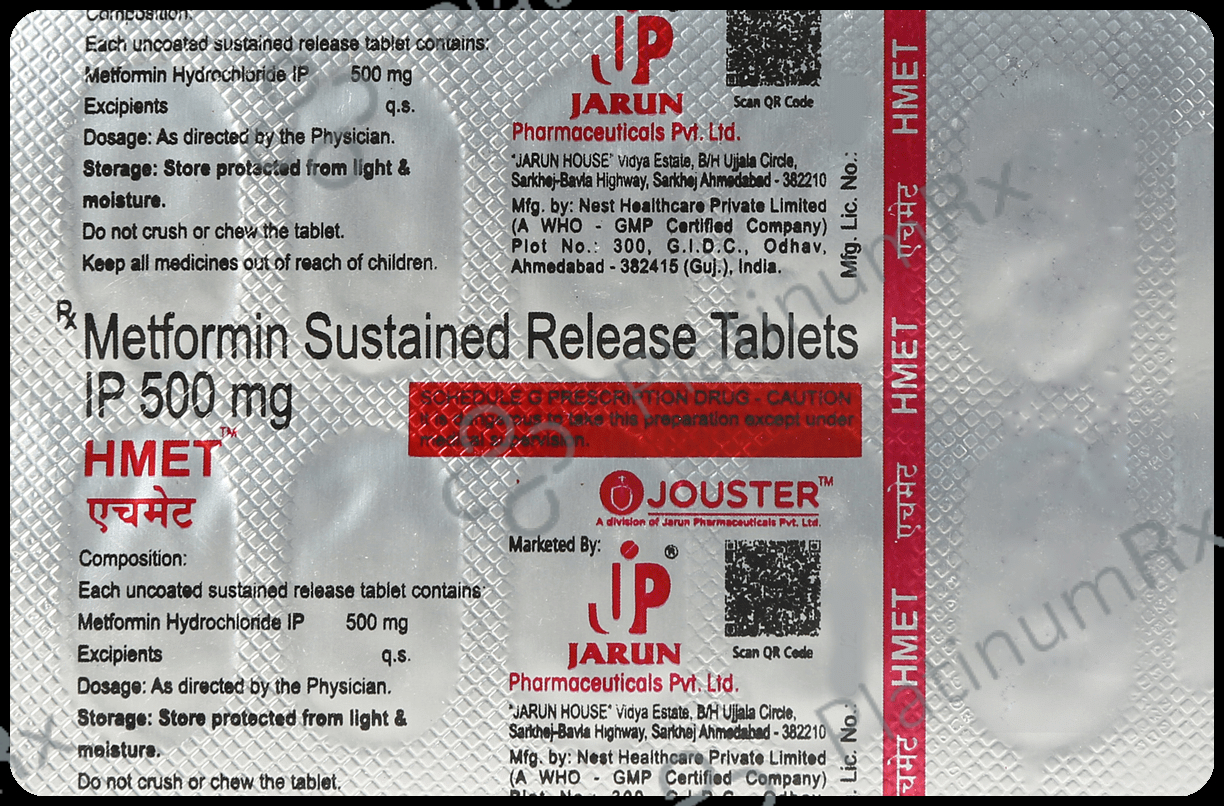 Hmet 500mg Tablet 10s