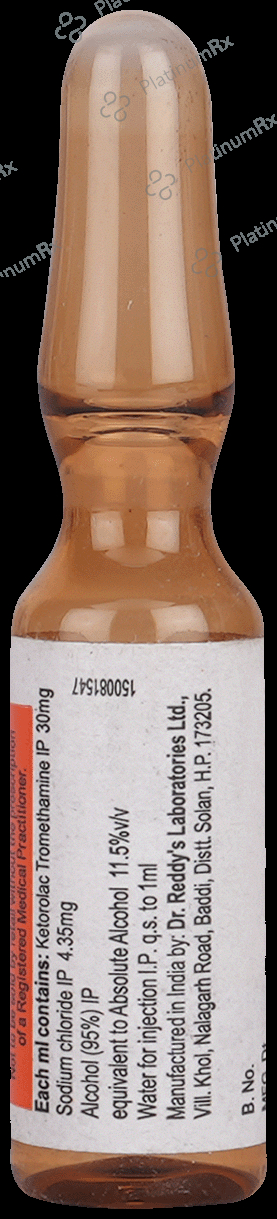 Ketorol 30mg Injection 1ml