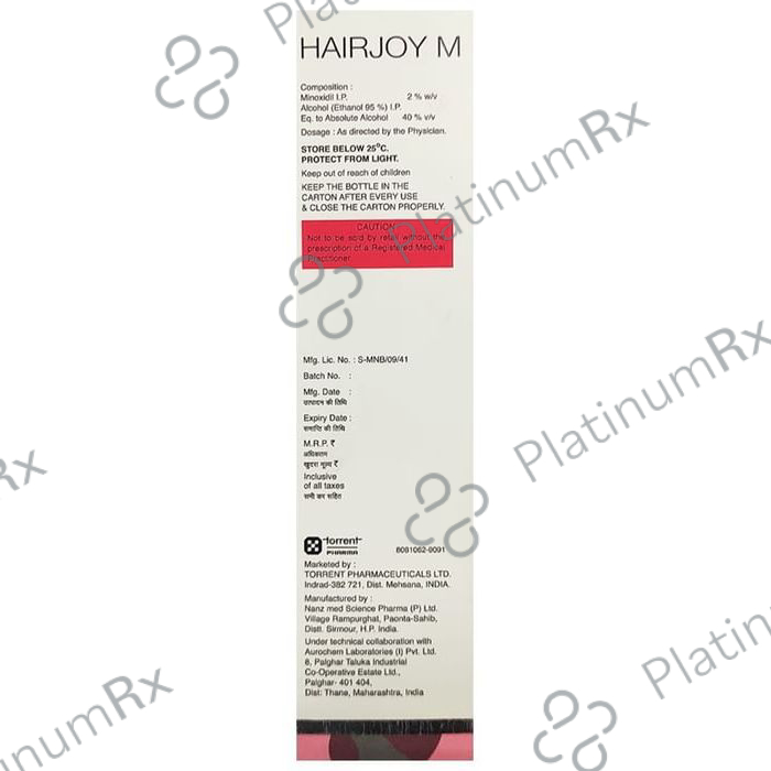 Hairjoy M 2% Topical Solution 60ml