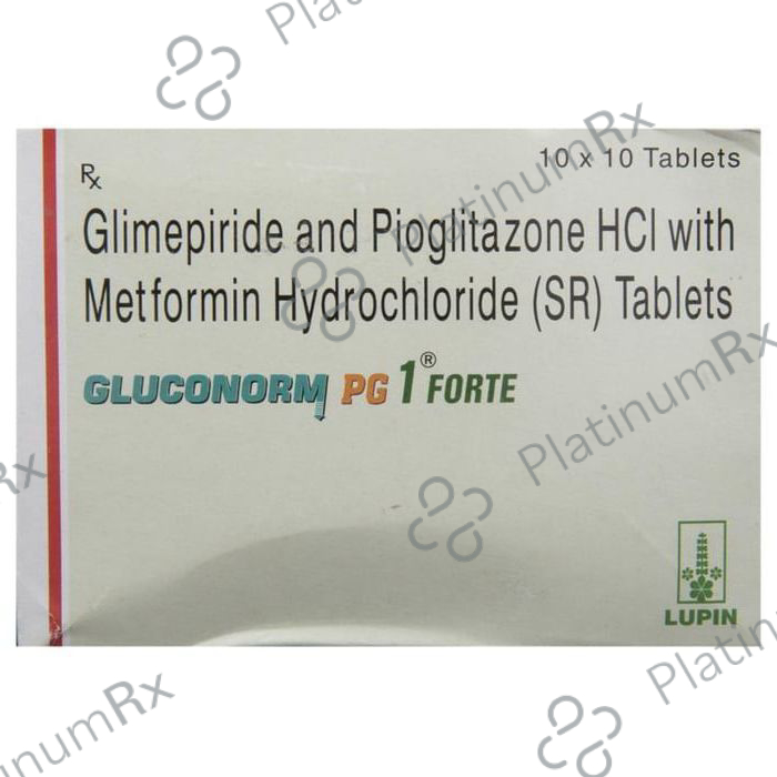 Gluconorm PG 1 Forte 1/15/1000mg Tablet SR 10s