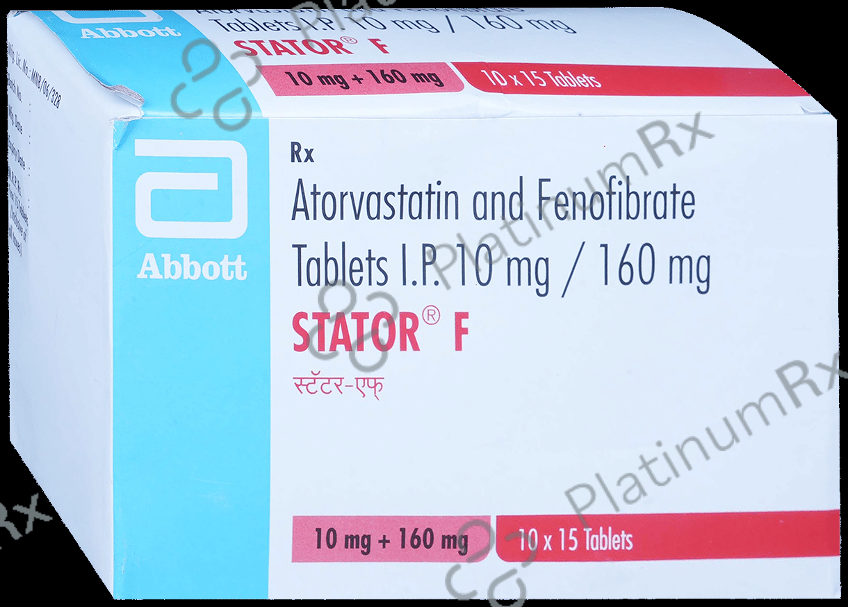 Stator F 10/160mg Tablet 15s