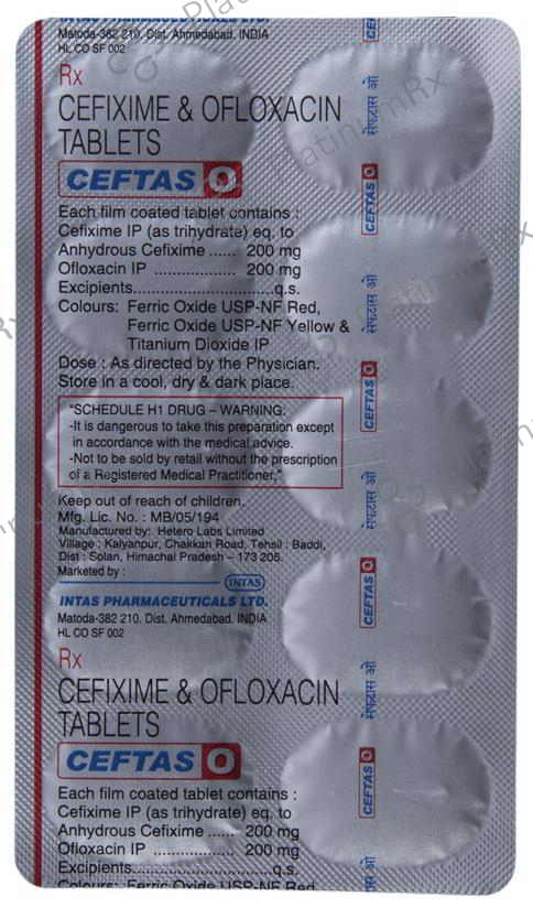 Ceftas O 200/200mg Tablet 10s
