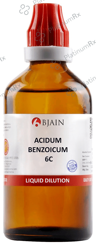 Bjain Acidum Benzoicum Dilution 6C 100 ml