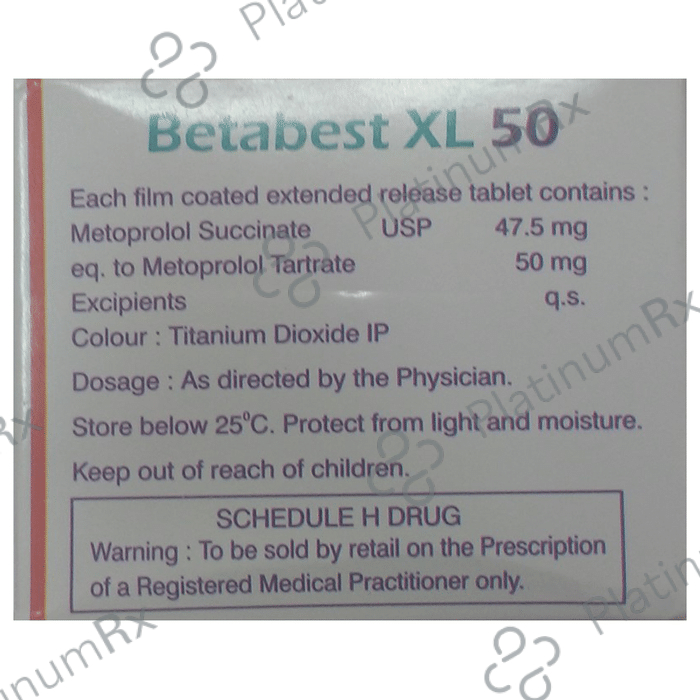 Betabest XL 50mg Tablet 10s