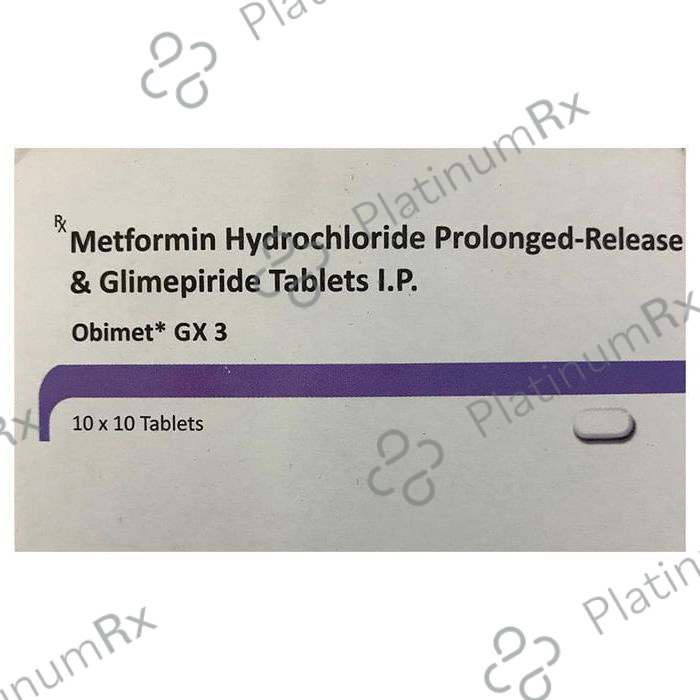 Obimet GX 3/500mg Tablet PR 10s