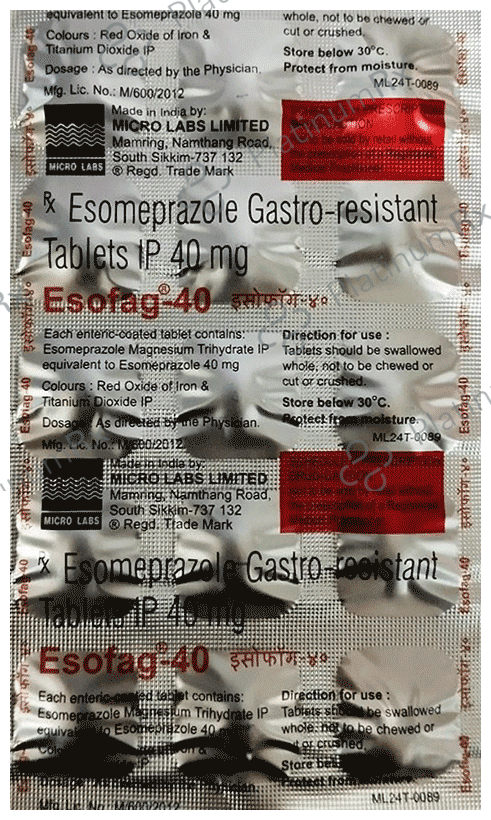 Esofag 40mg Tablet 15s