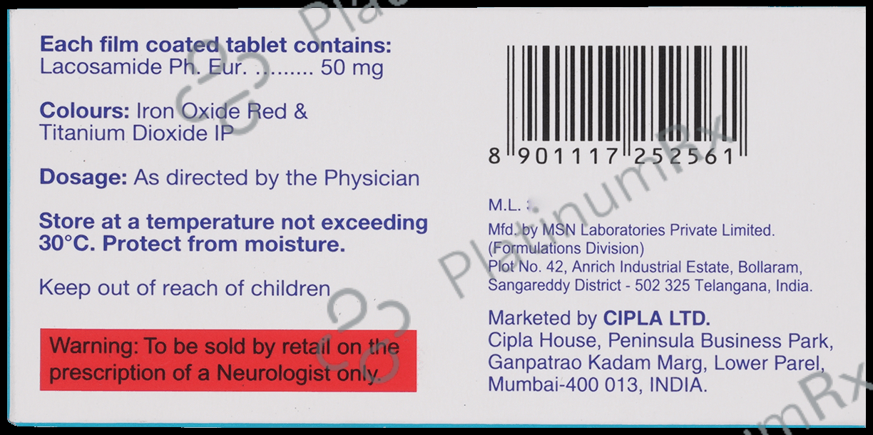 Lacopsy 50mg Tablet 10s
