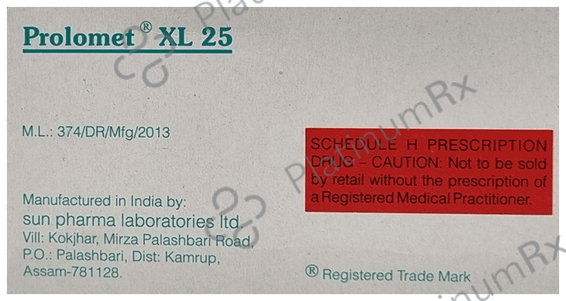 Prolomet 25mg XL Tablet ER 15s