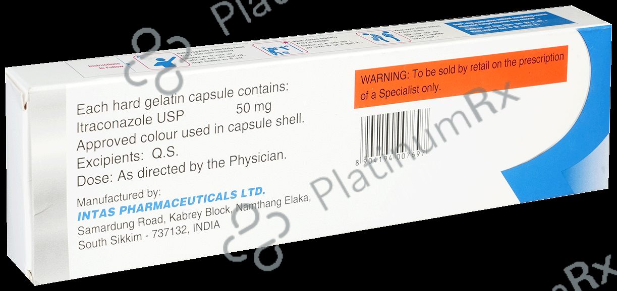 Itaspor SB 500mg Capsule 10s