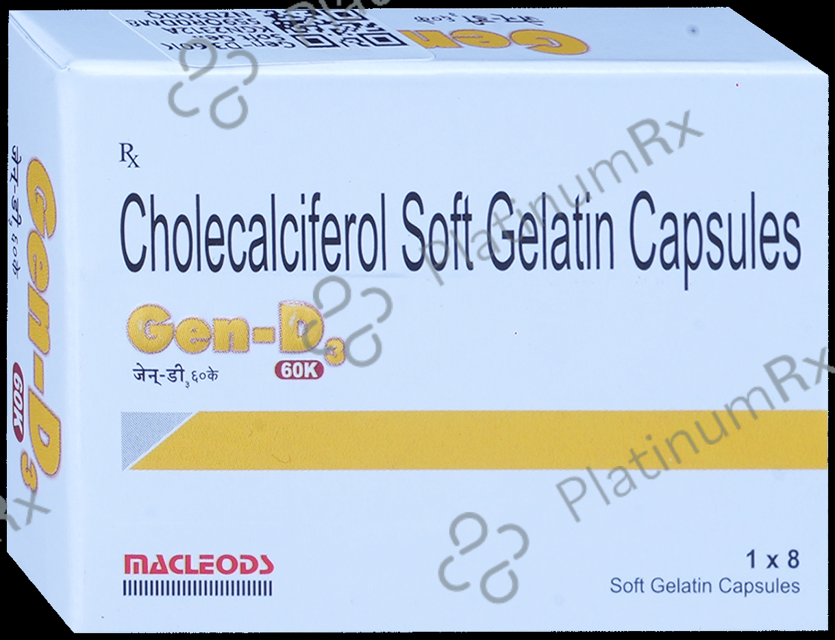Gen D3 60K Soft Gelatin Capsule 8s
