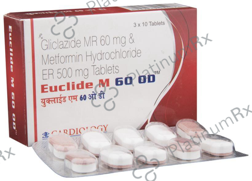 Euclide M 60 OD 60/500mg Tablet ER 10s