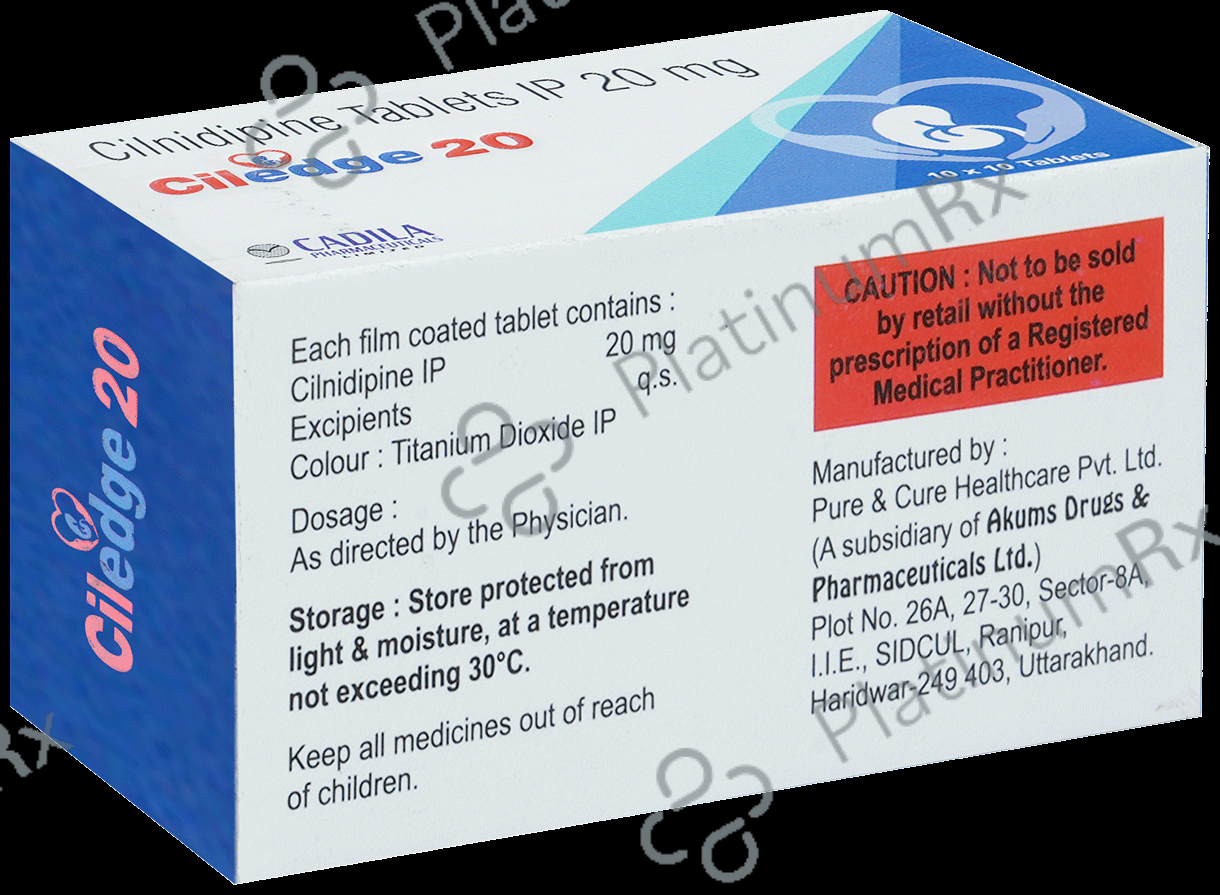 Ciledge 20mg Tablet 10s