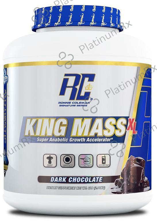 Ronnie Coleman King Mass XL - For Muscle Recovery & Immunity - Flavour Dark Chocolate 6 lb