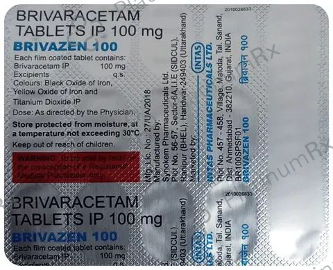 Brivazen 100mg Tablet 15s