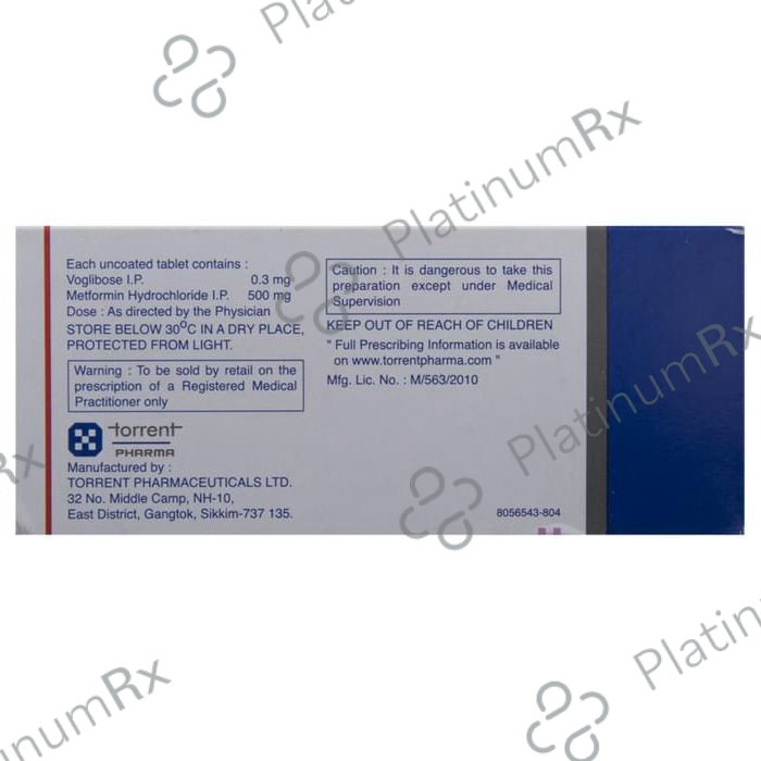 Voglitor MF 0.3 500/0.3mg Tablet 10s