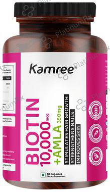 Kamree Biotin 10000mcg + Amla 350mg Capsule
