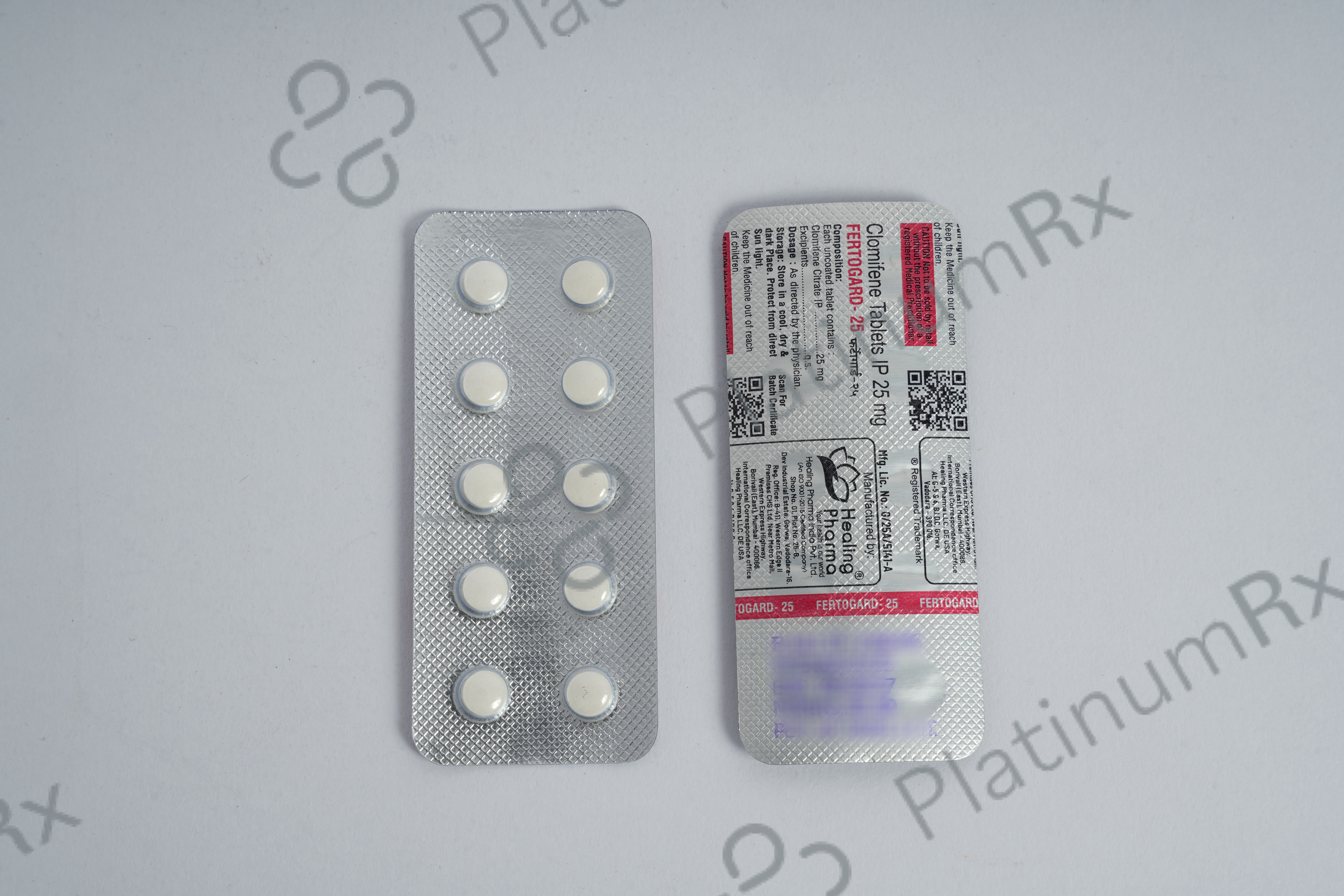 Fertogard 25mg Tablet 10s