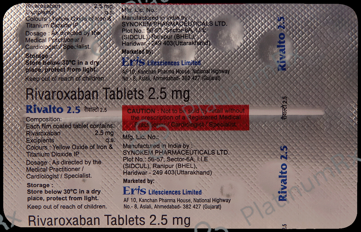 Rivalto 2.5mg Tablet