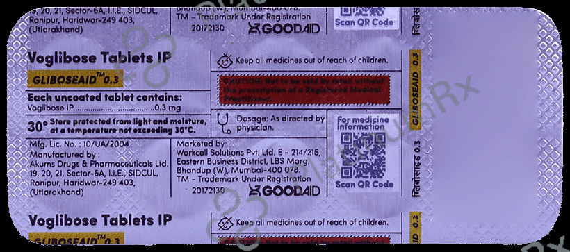 Gliboseaid 0.3 Tablet