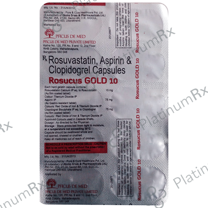 Rosucus Gold 75/10/75mg Capsule 10s