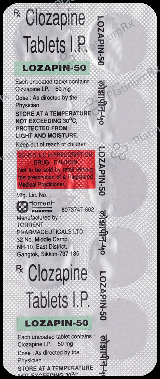 Lozapin 50mg Tablet