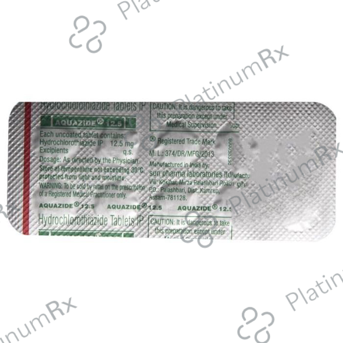 Aquazide 12.5mg Tablet 10s