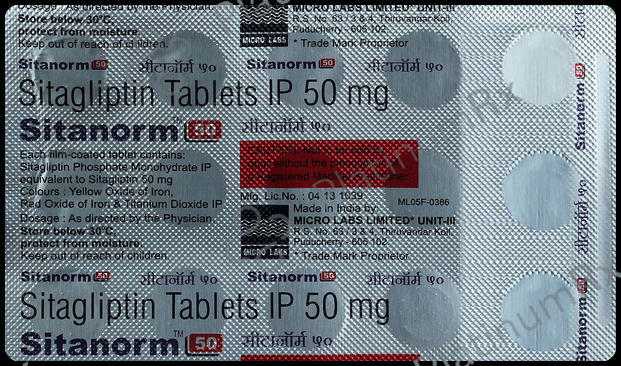 Sitanorm 50mg Tablet 15s