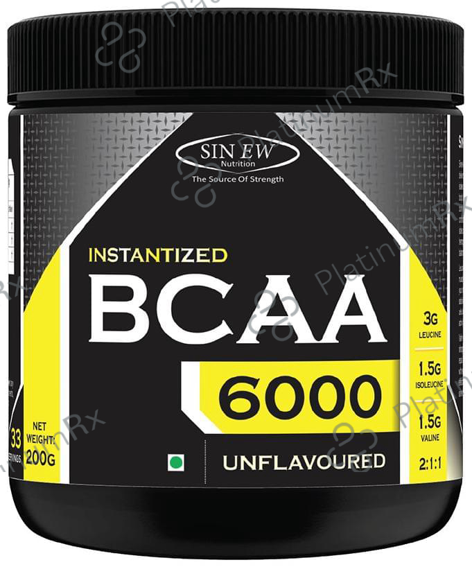 Sinew Nutrition Instantized BCAA 2:1:1 Powder Unflavoured 200 gm