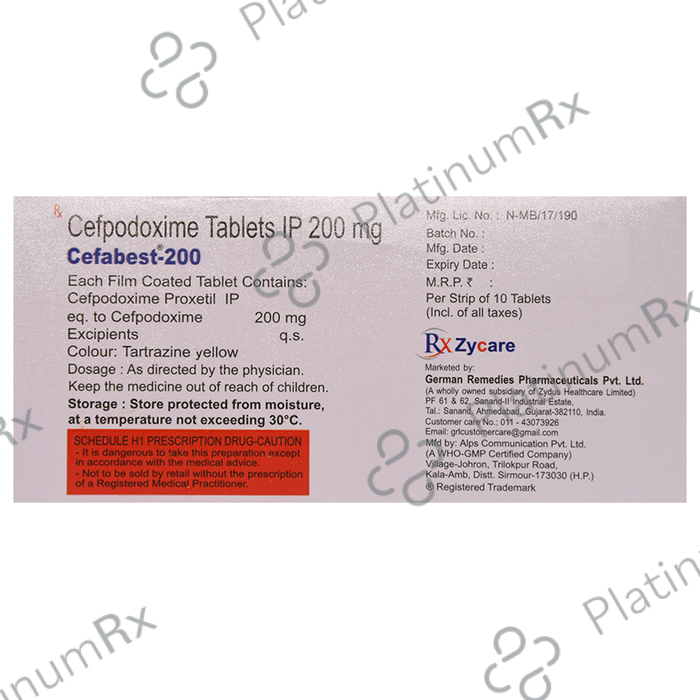 Cefabest 200 Tablet