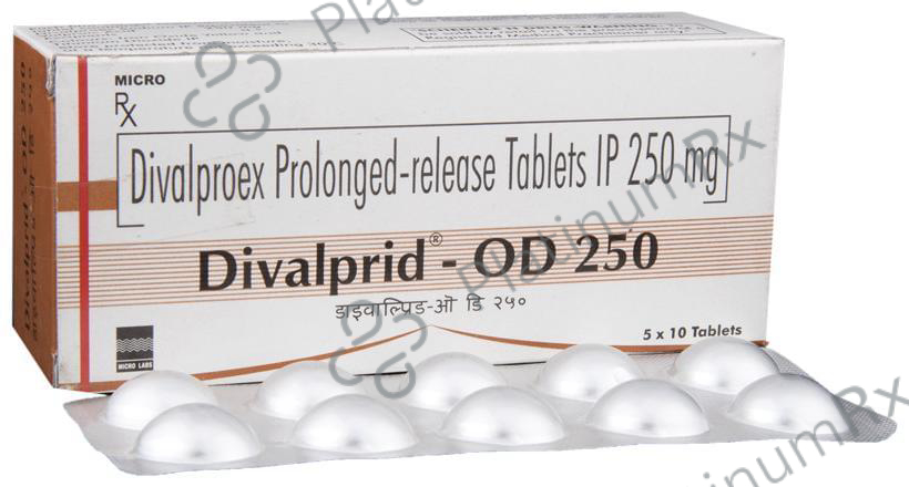 Divalprid 250mg OD Tablet PR 10s