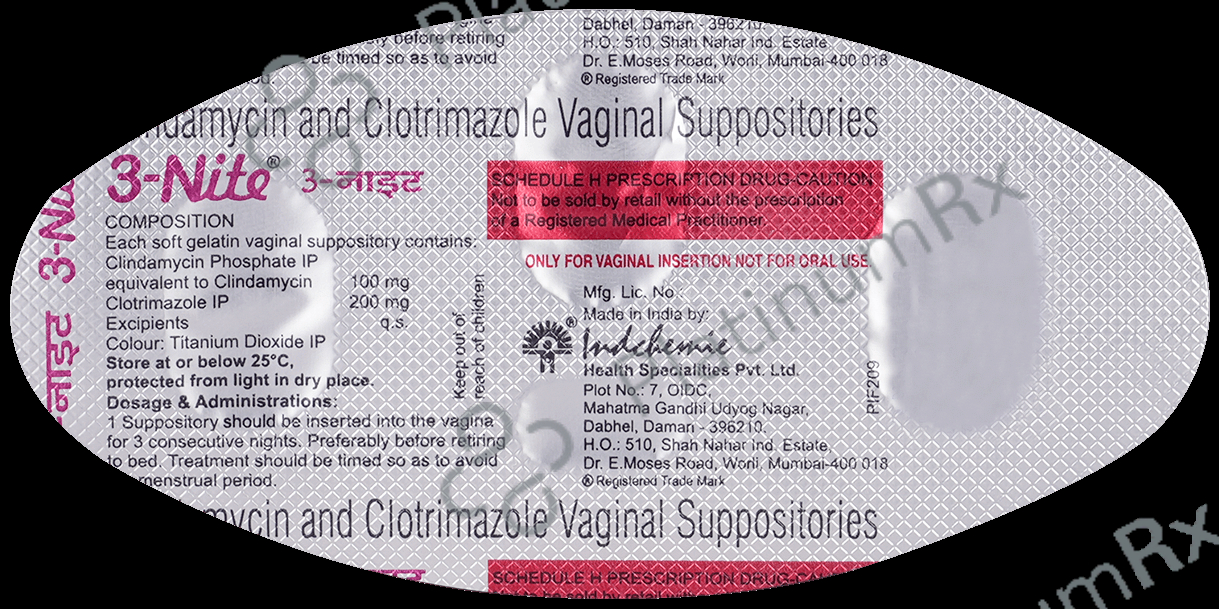 3 Nite Vaginal Suppository