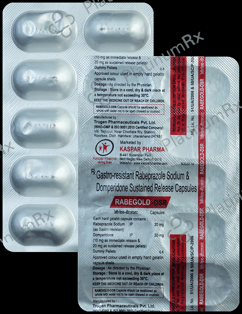 Rabegold D 30mg/20mg Capsule SR
