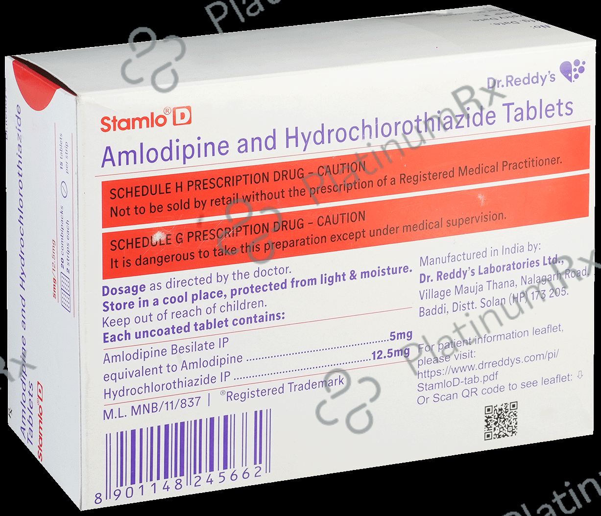 Stamlo D 5/12.5mg Tablet 15s
