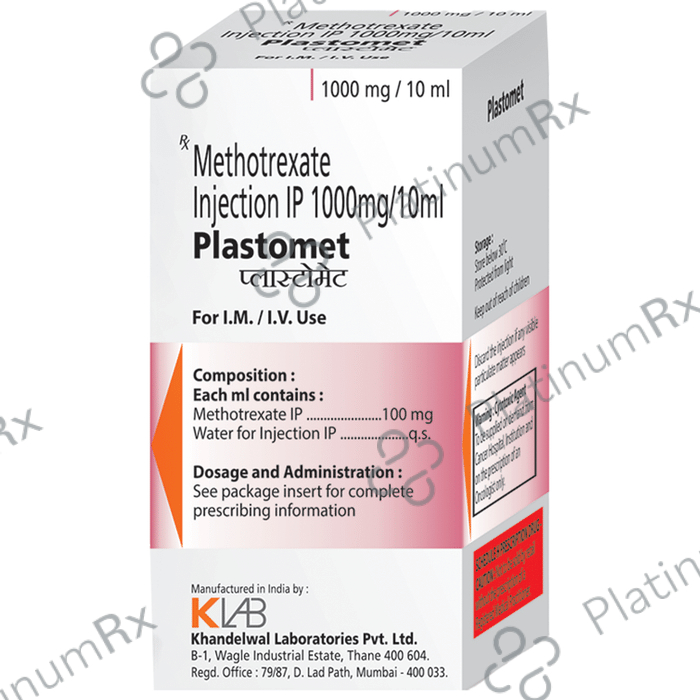 Plastomet 1000mg Injection