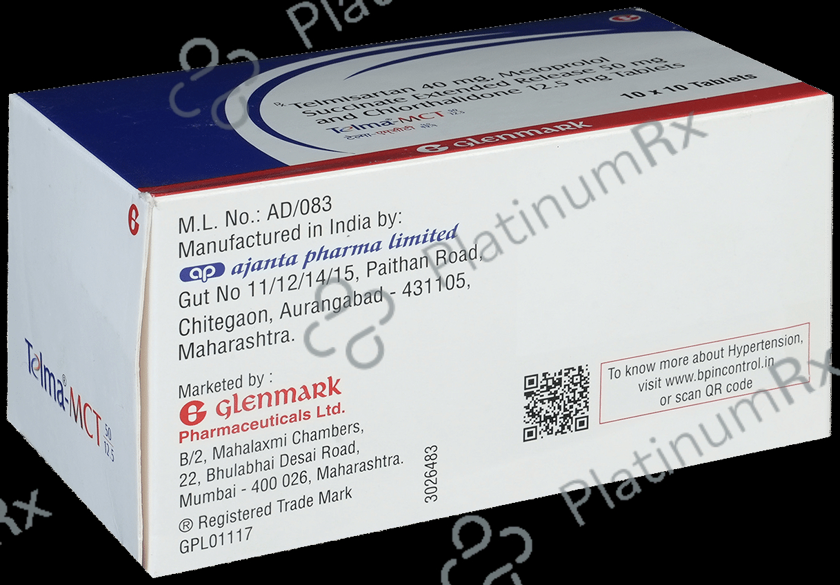 Telma MCT 12.5/50/40mg Tablet ER 10s