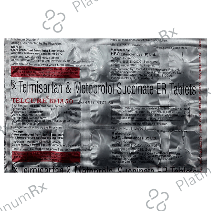 Telcure Beta 40mg/50mg Tablet ER