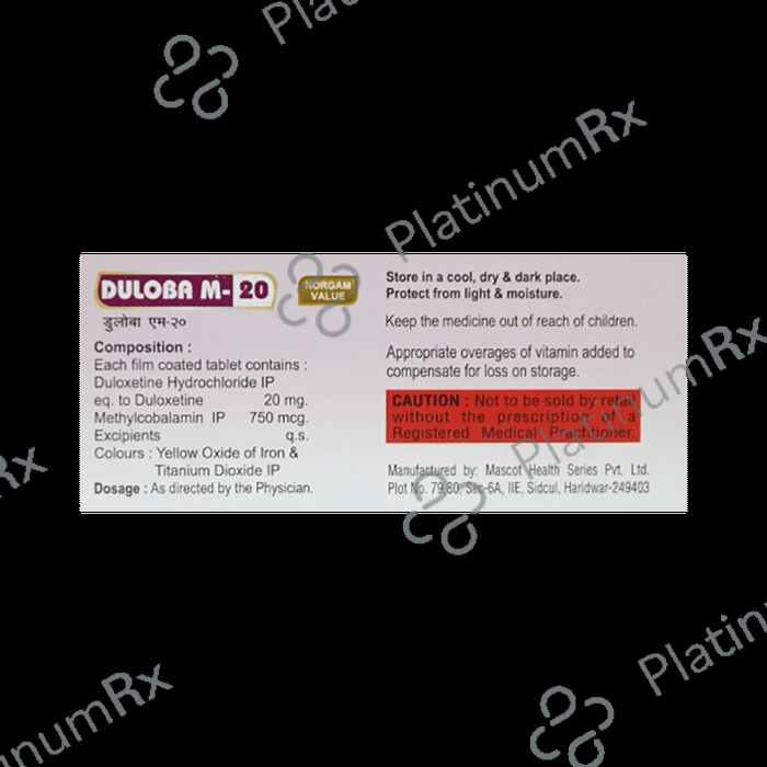 Duloba M 20 Tablet 10s