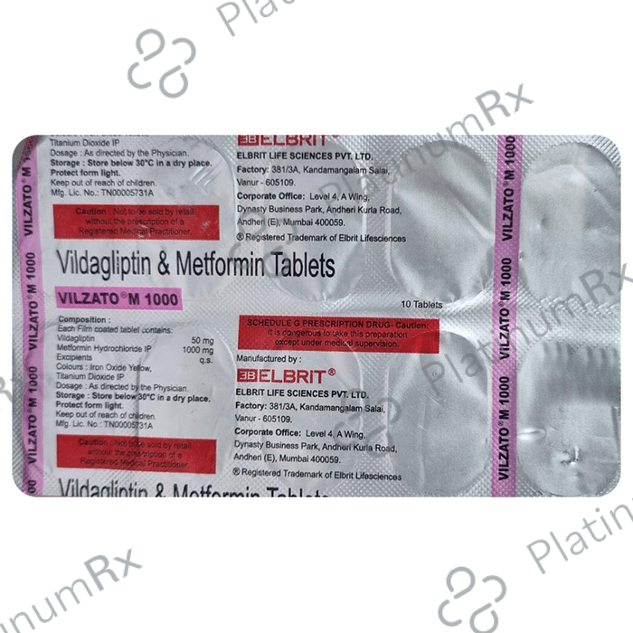 Vilzato M 1000/50mg Tablet 10s