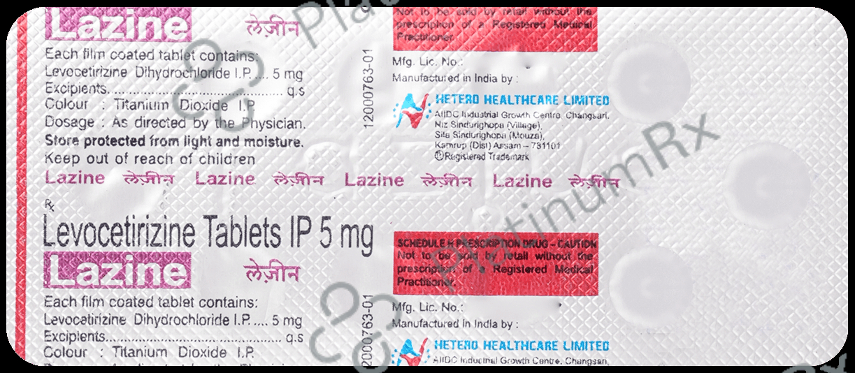 Lazine 5mg Tablet 10s