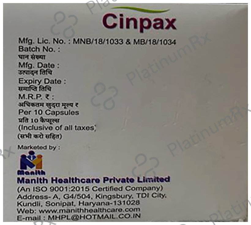 Cinpax Capsule ER