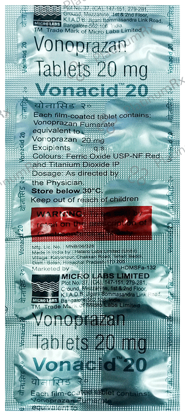 Vonadice 20mg Tablet 10s