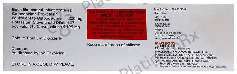 Polypod CV 200/125mg Tablet 10s