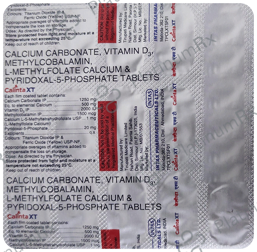 Calinta XT Tablet 15s