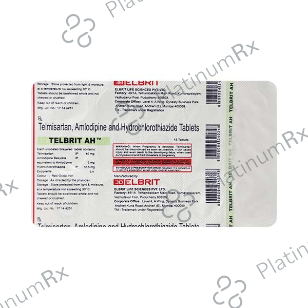 Telbrit AH 5/12.5/40mg Tablet 15s