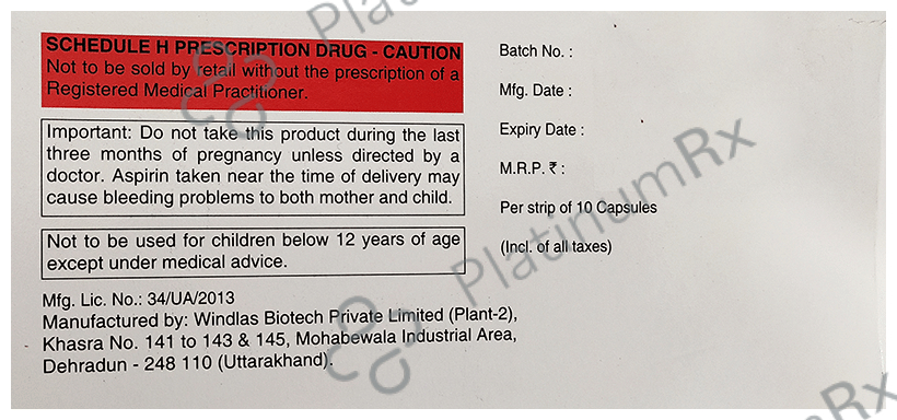 Lipicure Gold 40/75/75mg Capsule 10s
