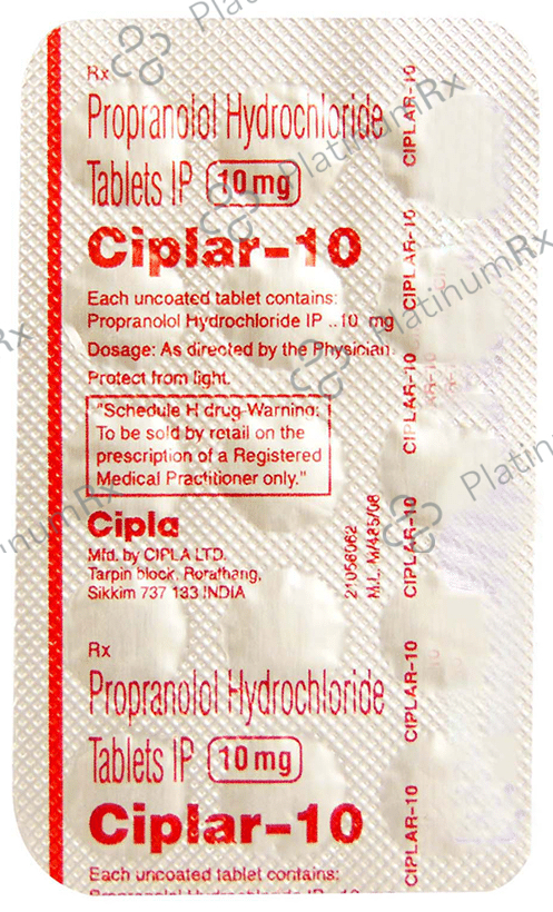 Ciplar 10mg Tablet 15s