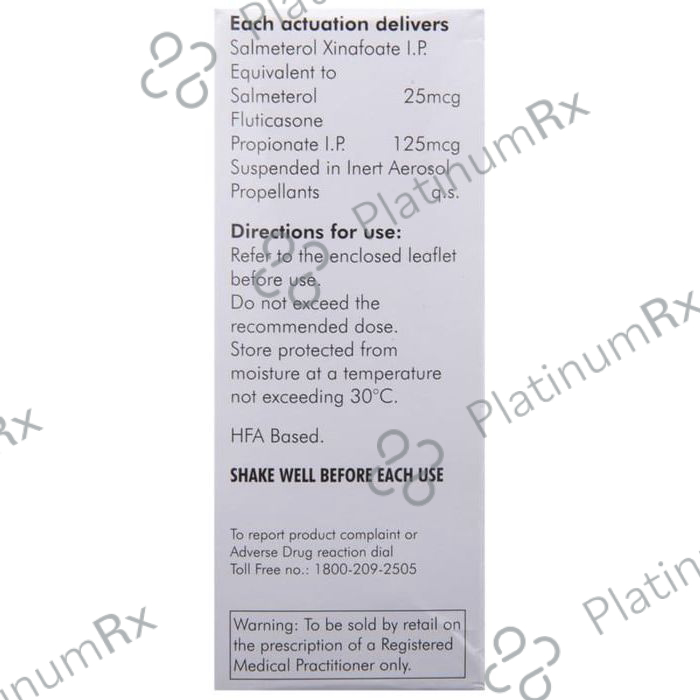 Esiflo Hfa 125/25mcg Transhaler 120MDI