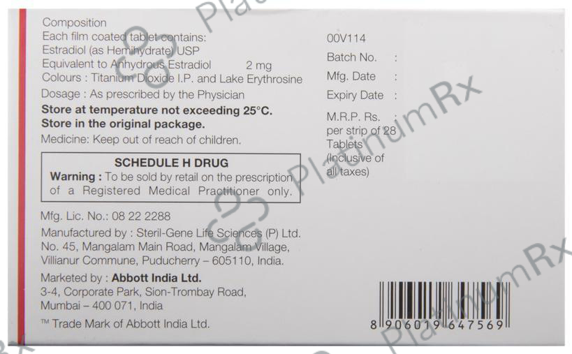 Estrabet 2mg Tablet 28s