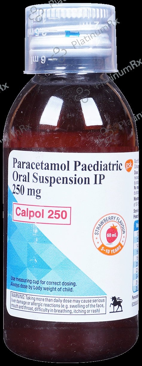 Calpol 250mg Paediatric Oral Suspension Strawberry