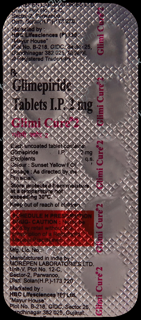 Glimicure 2mg Tablet 10s